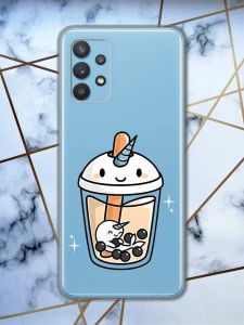 Прозорий чохол на Samsung Galaxy A32  дизайн Коктейль Єдиноріг принт 96