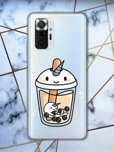 Прозорий чохол для Xiaomi Redmi Note 10 Pro/10 Pro Max :: Коктейль Єдиноріг | принт 96