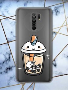 Прозорий чохол на Xiaomi Redmi 9  дизайн Коктейль Єдиноріг принт 96