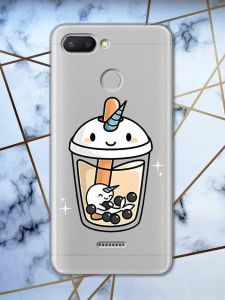 Прозорий чохол на Xiaomi Redmi 6  дизайн Коктейль Єдиноріг принт 96