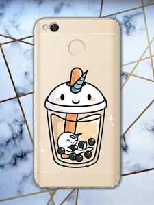 Прозорий чохол на Xiaomi Redmi 4Х  дизайн Коктейль Єдиноріг принт 96