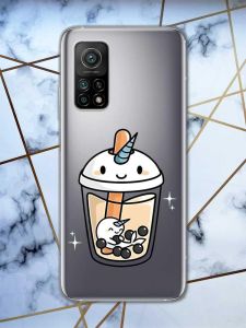 Прозорий чохол на Xiaomi Mi 10T / Mi 10T Pro дизайн Коктейль Єдиноріг принт 96