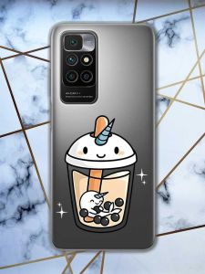 Прозорий чохол для Xiaomi Redmi 10  дизайн Коктейль Єдиноріг принт 96