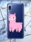 Чохол на Samsung Galaxy A10 (2019) A105 дизайн Лама рожева принт 100
