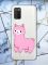 Прозорий чохол для Samsung Galaxy A02s  дизайн Лама рожева принт 100