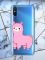 Прозорий чохол на Xiaomi Redmi 9A  :: Лама рожева (принт 100)