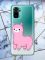 Прозорий чохол для Xiaomi Redmi 10 :: Лама рожева (принт 100)