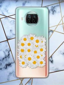 Прозорий чохол на Xiaomi Mi 10T Lite  рельєфний дизайн Букет ромашок принт 40