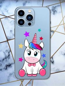 Прозорий чохол на Apple iPhone 13 Pro Max дизайн Єдиноріг принт 102