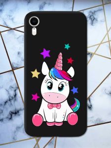 Матовий чорний чохол на Apple iPhone XR дизайн Єдиноріг принт 102