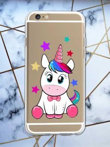 Прозорий чохол на iPhone 6/6s :: Єдиноріг (принт 102)