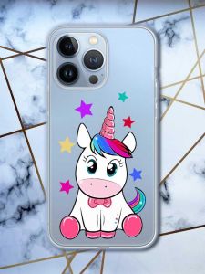 Прозорий чохол на Apple iPhone 13 Pro дизайн Єдиноріг принт 102