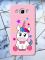 Матовий рожевий чохол на Samsung Galaxy J7(2016) J710 дизайн Єдиноріг принт 102