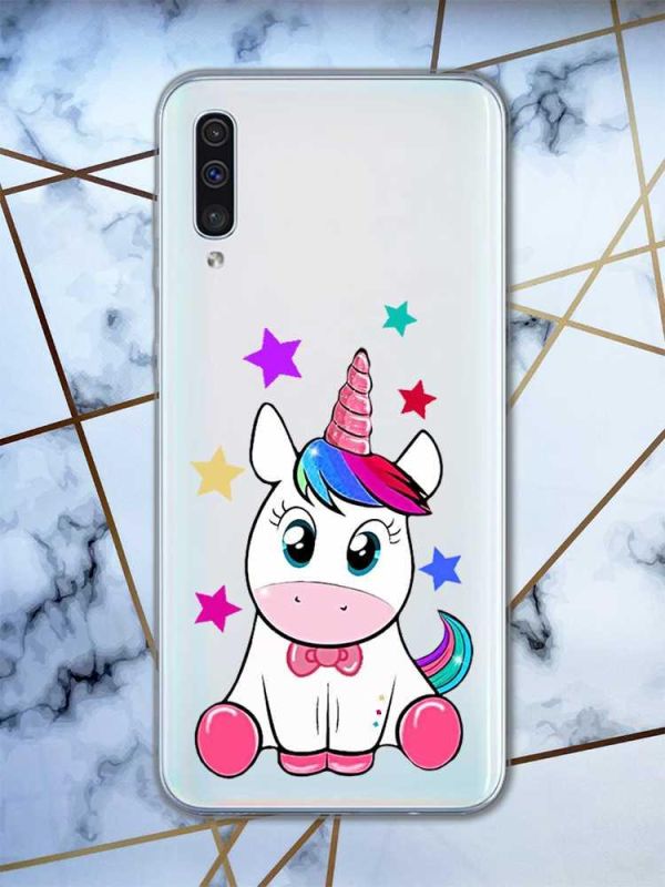 Прозорий чохол на Samsung Galaxy A50 (2019) A505 дизайн Єдиноріг принт 102