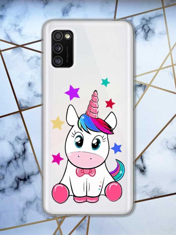 Прозорий чохол на Samsung Galaxy A41 дизайн Єдиноріг принт 102