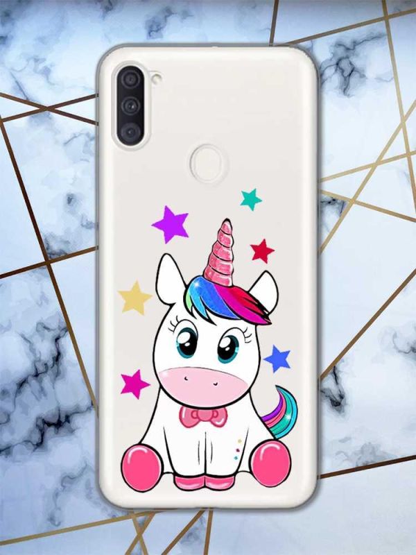 Прозорий чохол на Samsung Galaxy A11 дизайн Єдиноріг принт 102