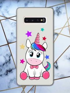 Прозорий чохол на Samsung Galaxy S10 дизайн Єдиноріг принт 102