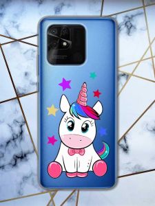 Прозорий чохол на Xiaomi Redmi 10C дизайн Єдиноріг принт 102