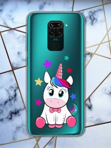 Прозорий чохол на Xiaomi Redmi Note 9 дизайн Єдиноріг принт 102