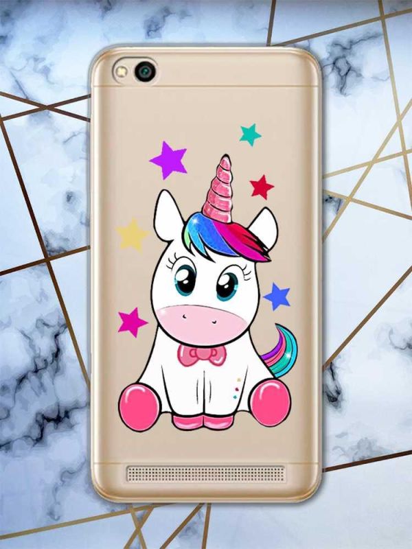 Прозорий чохол на Xiaomi Redmi 5A  дизайн Єдиноріг принт 102