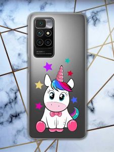 Прозорий чохол для Xiaomi Redmi 10  дизайн Єдиноріг принт 102