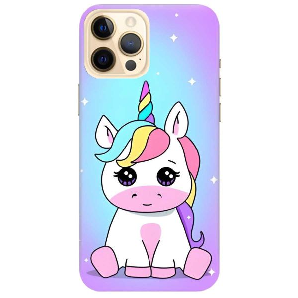 Матовий чохол на iPhone 12 Pro Max дизайн Єдиноріг принт 103