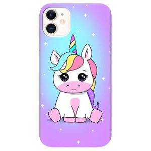 Матовий чохол на Apple iPhone 11 (6,1) дизайн Єдиноріг принт 103