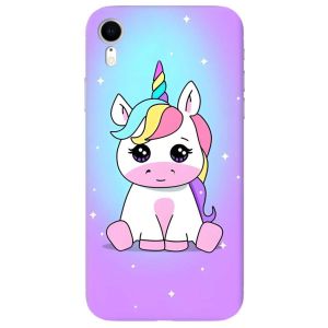 Матовий чохол на iPhone XR дизайн Єдиноріг принт 103