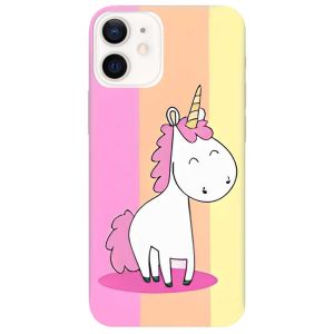 Матовий чохол на iPhone 12 / 12 Pro дизайн Єдиноріг принт 104
