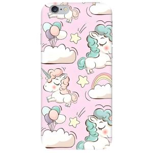 Матовий чохол на iPhone 6/6s :: Єдинороги (принт 106)