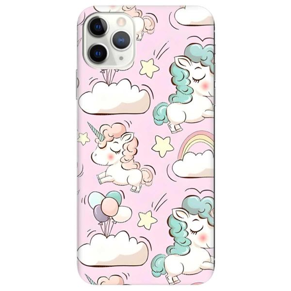 Матовий чохол на Apple iPhone 11 Pro Max (6,5) дизайн Єдинороги принт 106