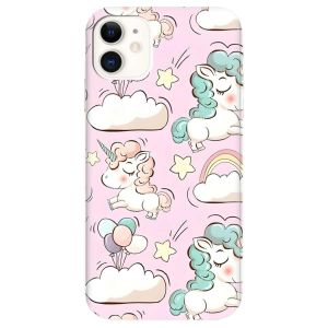 Матовий чохол на Apple iPhone 11 (6,1) дизайн Єдинороги принт 106