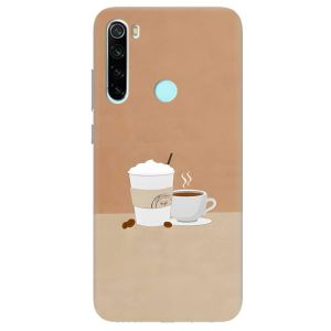 Чохол на Xiaomi Redmi Note 8T  дизайн Кава принт 108