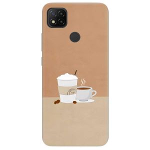 Чохол для Xiaomi Redmi 9C дизайн Кава принт 108