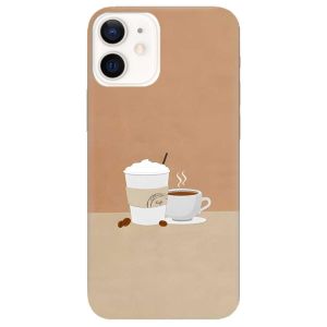 Чохол на iPhone 12 mini дизайн Кава принт 108