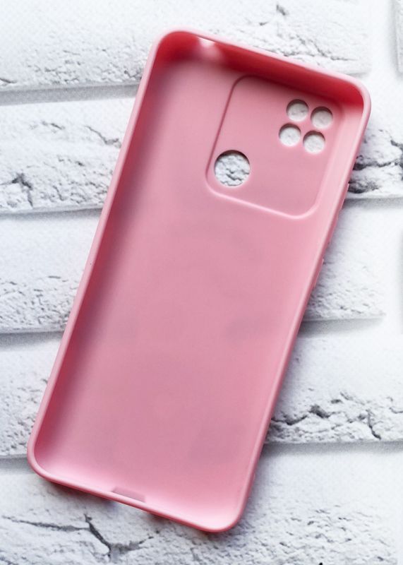 Матовий рожевий чохол на Xiaomi Redmi 9C дизайн Капучіно котик принт 97