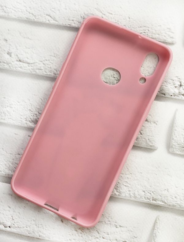 Матовий рожевий чохол на Samsung Galaxy А10ѕ A107 дизайн Капучіно котик принт 97