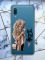 Прозорий чохол на Samsung Galaxy A02 / A022 (2021)  дизайн Дівчина з кавою принт 114