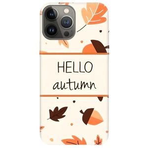 Чохол на Apple iPhone 13 Pro дизайн Привіт, осінь принт 109