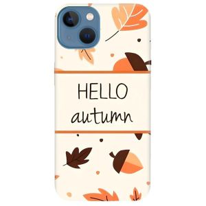 Чохол на Apple iPhone 13 дизайн Привіт, осінь принт 109