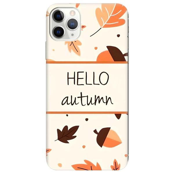 Чохол на Apple iPhone 11 Pro Max (6,5) дизайн Привіт, осінь принт 109