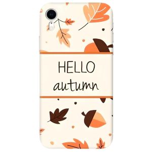 Чохол на iPhone XR дизайн Привіт, осінь принт 109