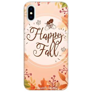 Чохол на iPhone X / XS дизайн Щасливої осені принт 110