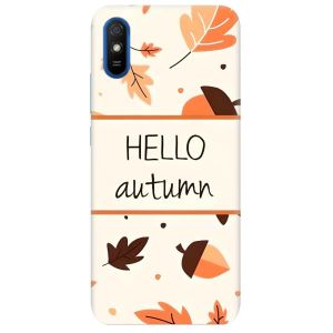 Чохол на Xiaomi Redmi 9A  дизайн Привіт, осінь принт 109