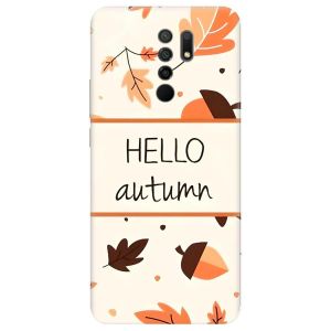 Чохол на Xiaomi Redmi 9  дизайн Привіт, осінь принт 109