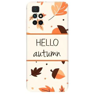 Чохол для Xiaomi Redmi 10  дизайн Привіт, осінь принт 109