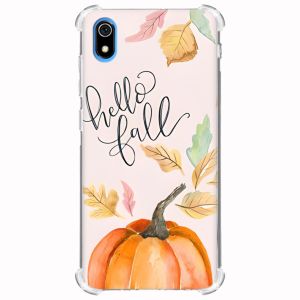 Чохол з потовщеними кутами для Xiaomi Redmi 7A дизайн Привіт, осінь принт 111