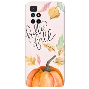 Чохол для Xiaomi Redmi 10  дизайн Привіт, осінь принт 111