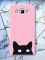 Матовий рожевий чохол на Samsung Galaxy J7(2016) J710 дизайн Котик принт 119