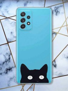 Прозорий чохол на Samsung Galaxy A52 дизайн Котик принт 119